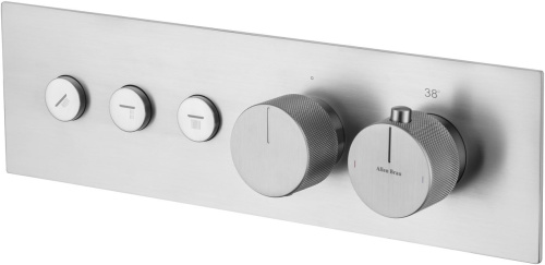 изображение смеситель для ванны allen brau liberty 5.33003-bn (с внутренней частью) никель браш