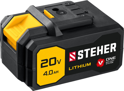 картинка STEHER 20В, Li-Ion, 4 Ач, тип V1, аккумуляторная батарея. V1-20-4 от магазина Сантехстрой