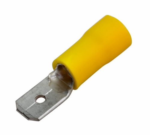 картинка Клемма плоская изолированная РПи-п 6.0-(6.3)/РпИп 5-6-0,8 штекер 6.3 мм 4-6 мм² желтая REXANT от магазина Сантехстрой