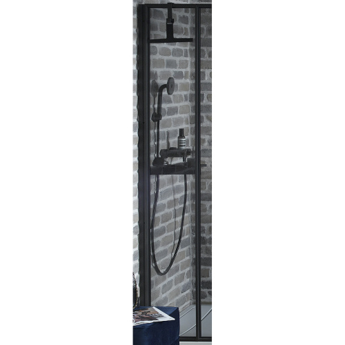 картинка Душевая стенка Jacob Delafon Nouvelle Vague 30 E94WI30-VTG профиль Черный матовый стекло тонированное от магазина Сантехстрой