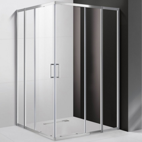 картинка Душевой уголок Cezares Molveno AH-22 120х110 MOLVENO-AH-22-120/110-C-Cr-IV профиль Хром стекло прозрачное от магазина Сантехстрой