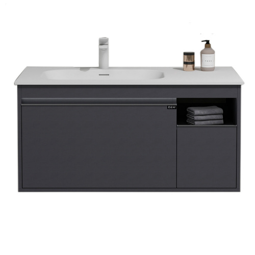 картинка Тумба под раковину B&W U910.1000 основной шкаф, Unihopper, Corian раковина-столешница / LED light (1000x520x495) от магазина Сантехстрой
