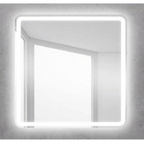 картинка Зеркало BelBagno 80 spc-mar-800-800-led-btn Хром от магазина Сантехстрой