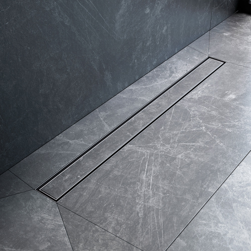 картинка W01SC-U11-080-04SB MasterFlow Трап для душа линейный универс затвор Tile 80см цвет сталь мат от магазина Сантехстрой