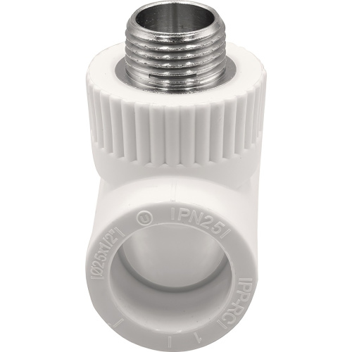картинка Тройник THERMOLIGHT комбинированный PP-R НР 25х1/2х25 белый (5/105) от магазина Сантехстрой