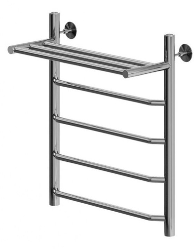 картинка Полотенцесушитель водяной Aquanet Fiona с полкой 600x400, хром от магазина Сантехстрой
