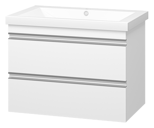 картинка Тумба с раковиной Ингрид 75 подвесная + раковина Misty Алиса 75 от магазина Сантехстрой