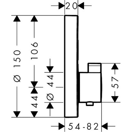 картинка Термостат ShowerSelect S, для 2 потребителей, СМ, белый матовый 15743700 от магазина Сантехстрой