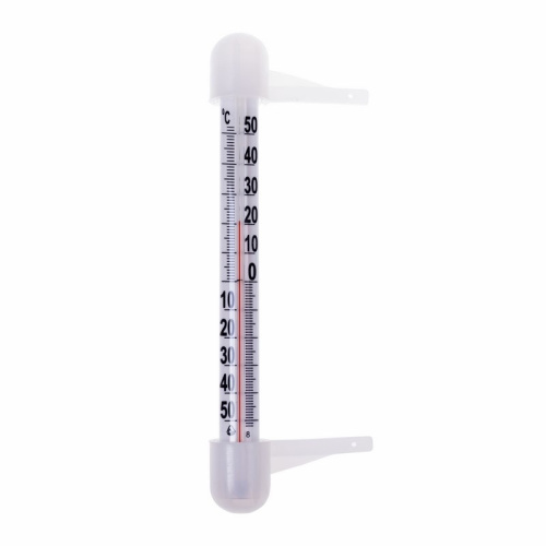 картинка Термометр оконный (Ø 18 мм) полистирольная шкала крепление «на гвоздик» REXANT от магазина Сантехстрой