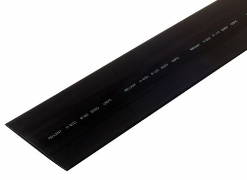 картинка Трубка термоусаживаемая ТУТ нг 120,0/60,0мм,  черная,  упаковка 10 шт.  по 1м REXANT от магазина Сантехстрой