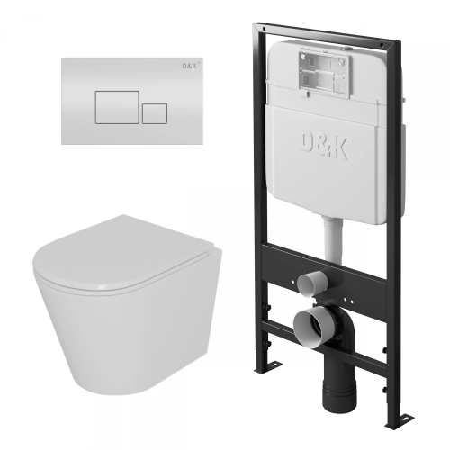 картинка Комплект D&K ds1021602 Белый от магазина Сантехстрой