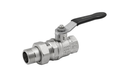 картинка Кран шаровой, ELSEN, Strong T, 1 1/4", НВ, ручка-рычаг, латунь, с разъемным соединением от магазина Сантехстрой