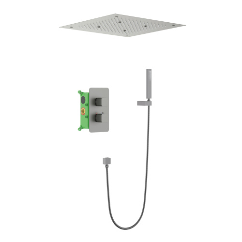 картинка Душевая система встроенная с термостатом Timo Petruma SX-5029/18SM черное золото от магазина Сантехстрой