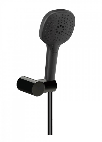 картинка Душевой набор AZARIO NEVO: душевая лейка, шланг, держатель, черный (AZ-157860124) от магазина Сантехстрой