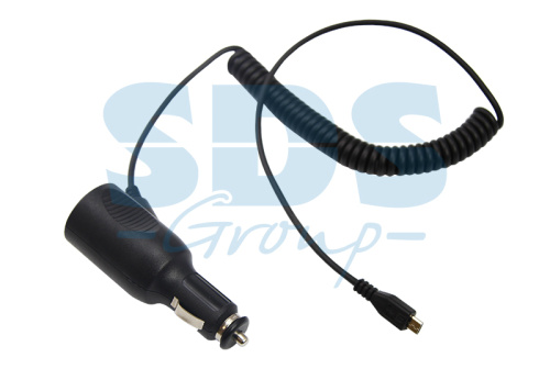 картинка Автозарядка с индикатором microUSB (АЗУ) (5 V,  2000 mA) шнур спираль до 2 м REXANT от магазина Сантехстрой