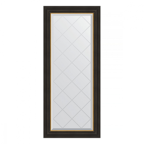 картинка Зеркало Evoform Exclusive-G BY 4530 54x124 черное дерево с золотом от магазина Сантехстрой