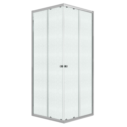 картинка Душевое ограждение Niagara Eco NG-1010-14QMT (100х100х190) квадрат,раздвижное,хром,стекло матовое,1 место от магазина Сантехстрой