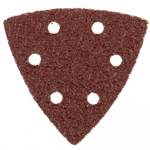 картинка Треугольник абразивный на ворсовой подложке под "липучку", перфорированный, P 60, 93 мм, 5 шт Matrix от магазина Сантехстрой