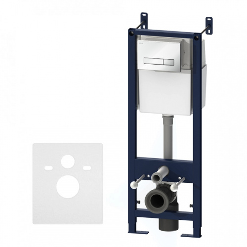 картинка I012703.0201 Start инсталляция для подвесн унит с механической клавишей Start S пластик, глянц белый от магазина Сантехстрой