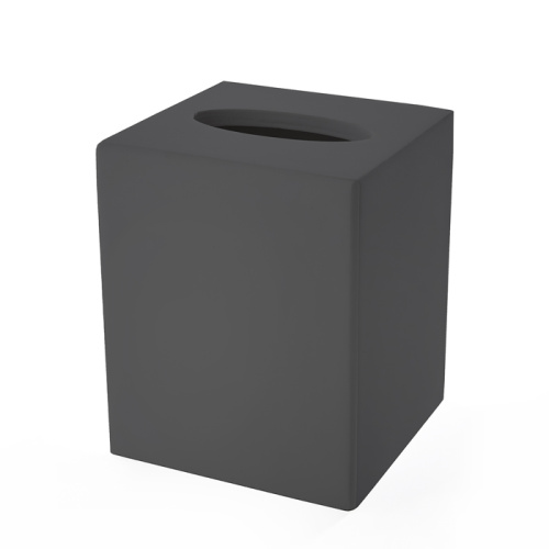 картинка 3SC Mood Black Контейнер для бумажных салфеток, 12х12х14 см, квадратный, настольный, цвет: чёрный матовый (ПО ЗАПРОСУ) от магазина Сантехстрой