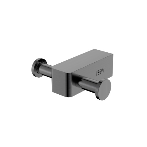 картинка Крючок универсальный двойной Black&White 9601gm от магазина Сантехстрой