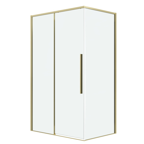 картинка Душ.ограждение 120.K33.01.1290.32.00 Galaxy (120*90*195) золото сатин, стекло прозрачное, 2 места от магазина Сантехстрой