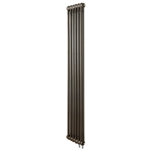 картинка Стальной трубчатый радиатор отопления IRSAP TESI 21800 6 секций ПРОЗРАЧНЫЙ ЛАК нижнее подключение от магазина Сантехстрой