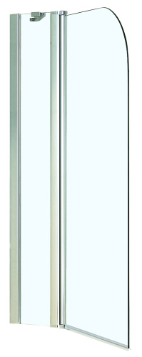картинка Шторка для ванны Azario MERRIT 1100(700+400)х1400 прозрачное стекло 6 мм, цвет профиля серебро (AZ-NF6221 1100) от магазина Сантехстрой