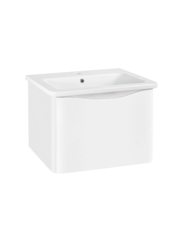 картинка Тумба Runo Тоскана 60 белая под умывальник Никсон 60 (00-00001412) от магазина Сантехстрой