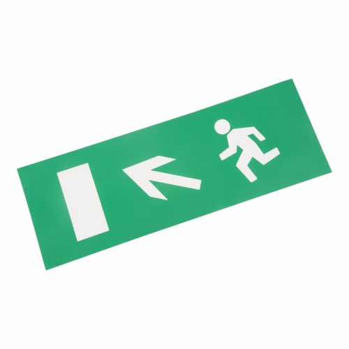 картинка Наклейка для аварийного светильника "Направление к эвакуационному выходу налево вверх" REXANT от магазина Сантехстрой