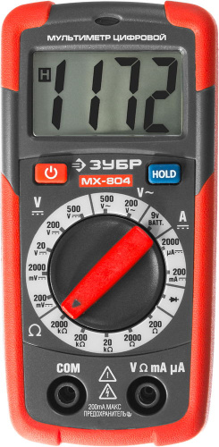 картинка ЗУБР мультиметр цифровой портативный MX-804 от магазина Сантехстрой