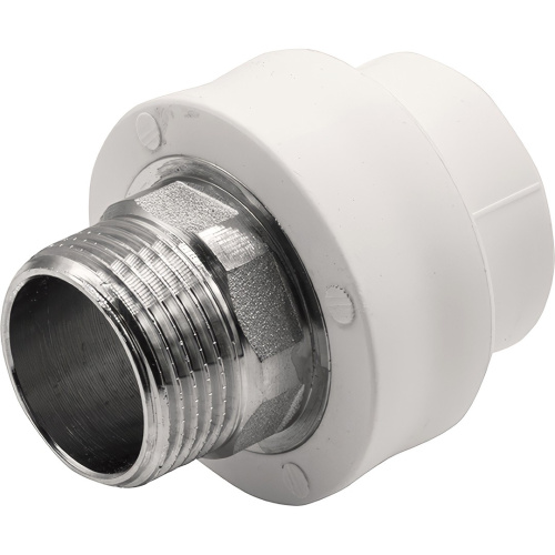 картинка Муфта THERMOLIGHT комбинированная PP-R НР 32х1quot; под ключ белый (10/70) от магазина Сантехстрой