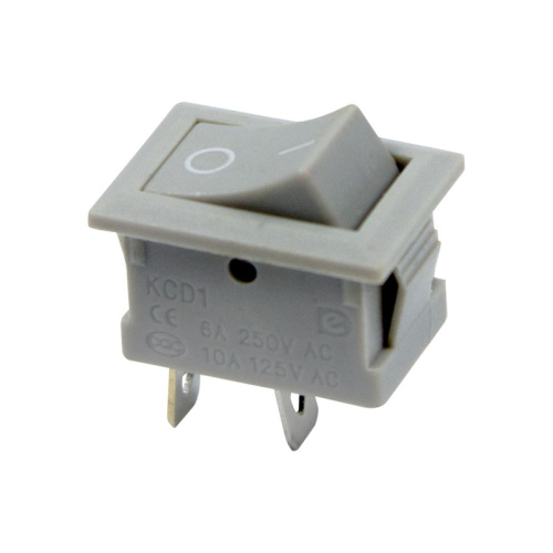 картинка Выключатель клавишный 250V 6А (2с) ON-OFF серый Mini (RWB-201, SC-768) REXANT от магазина Сантехстрой