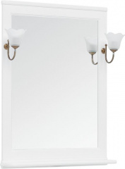 картинка Зеркало Валенса 75 Aquanet 00238829 Белое от магазина Сантехстрой