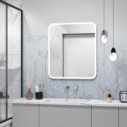 картинка Зеркало Reflection Blessed с LED подсветкой, сенсором 800х900 от магазина Сантехстрой