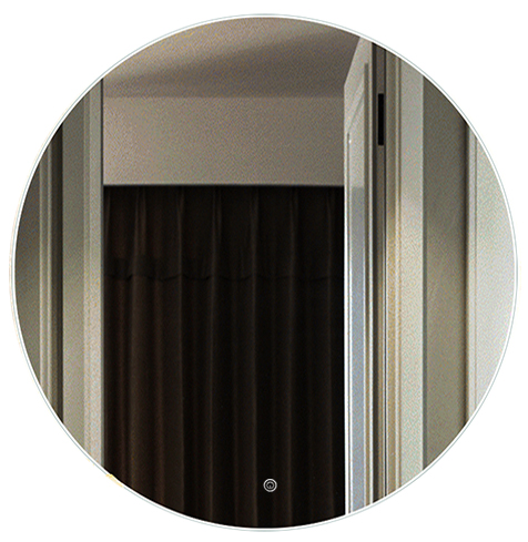 картинка Зеркало AZARIO Alone Cerchio 800х800 влагостойкое с подсветкой, сенсорный выключатель с функцией диммера (CS00079362) от магазина Сантехстрой