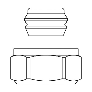 картинка Набор со стяжным кольцом, 18 мм, латунь, для наружной резьбы G 3/4", НГ никелированная от магазина Сантехстрой