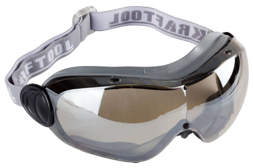 картинка Панорамные прозрачные защитные очки KRAFTOOL EXPERT, линза с антибликовым и антизапотевающим покрытием, закрытого типа с непрямой вентиляцией от магазина Сантехстрой
