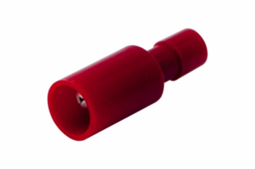 картинка Разъем штекерный полностью изолированный штекер 4 мм 0.5-1.5 мм² (РШПи-п 1.5-4/РшИпп 1,25-4) красный REXANT от магазина Сантехстрой