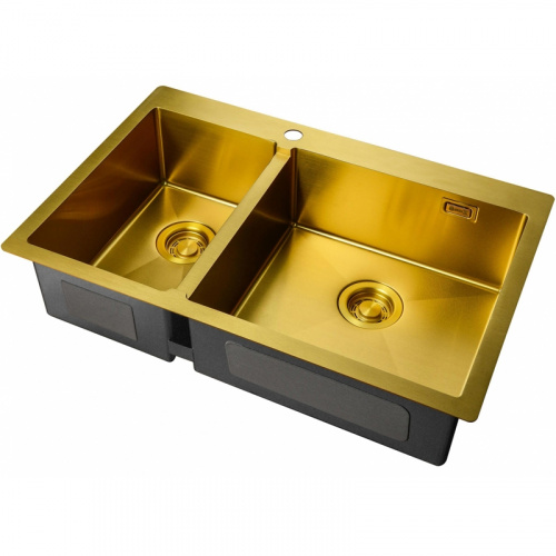 картинка Кухонная мойка ZorG Light Bronze ZL R 780-2-510-R BRONZE Бронза от магазина Сантехстрой