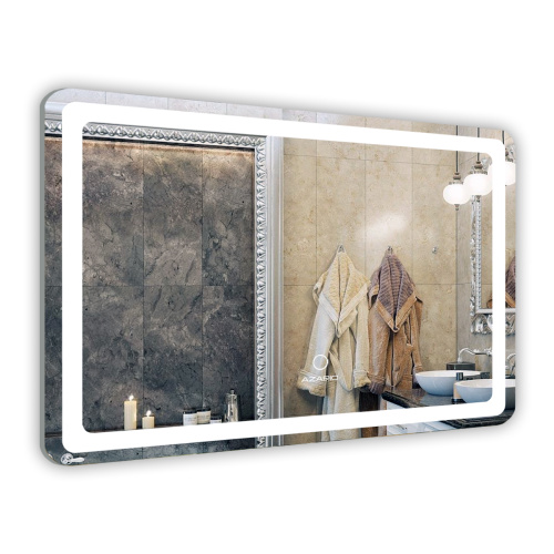 картинка Зеркало AZARIO 1000х700 подсветка, сенсорный выключатель с функцией диммера (AZ-Z-044CS) от магазина Сантехстрой