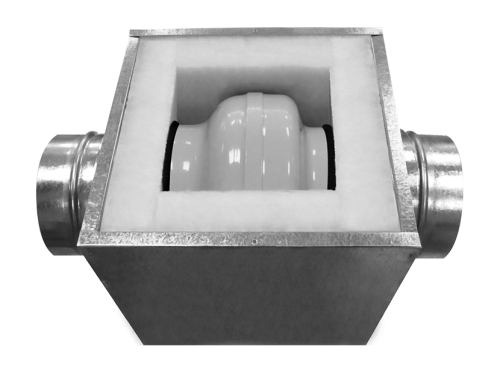 картинка Короб под вентилятор SHUFT d.100 (100 S) от магазина Сантехстрой