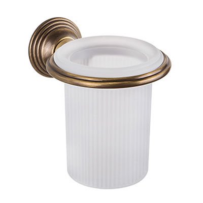 картинка Colombo Hermitag Стакан подвесной, цвет: античная бронза/матовое стекло от магазина Сантехстрой