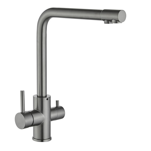 картинка смеситель для кухни с подключением к фильтру fmark fs0862q, графит