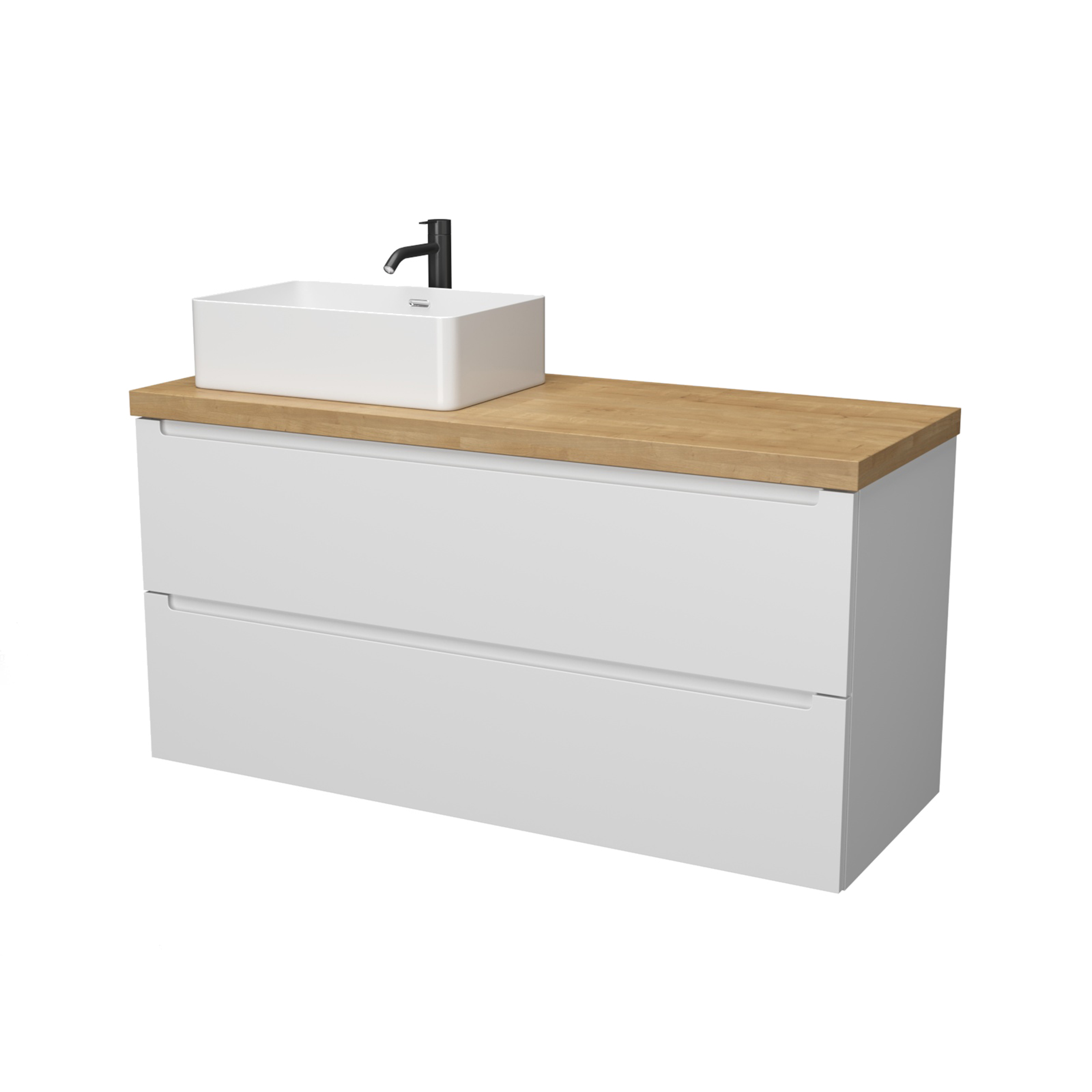 картинка Тумба под раковину/столешницу Дион 120 Белый мат от магазина Сантехстрой