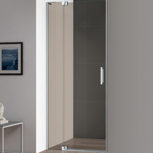 картинка Душевая дверь Cezares Slider 110 SLIDER-B-1-100/110-BR-Cr профиль Хром стекло бронзовое от магазина Сантехстрой