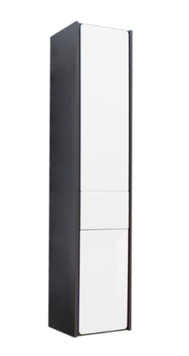 картинка Шкаф-колонна Roca RONDA, правый, белый глянец/антрацит от магазина Сантехстрой