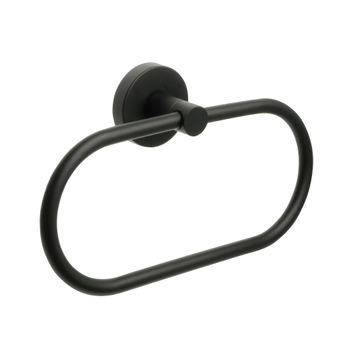 картинка Полотенцедержатель кольцо черный Fixsen Comfort  Black (FX-86011) от магазина Сантехстрой