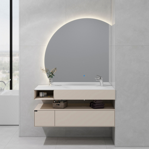 картинка Тумба под раковину B&W U955.1200R основной шкаф P03, Unihopper, Corian раковина-столешница (1200x520x350) от магазина Сантехстрой