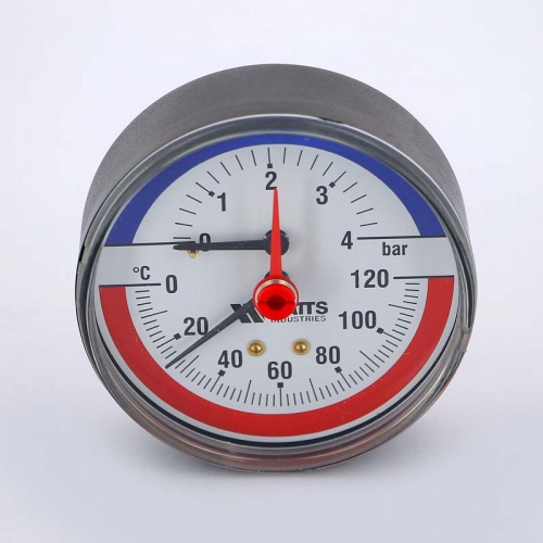картинка Термоманометр аксиальный F+R818 WATTS Ind 4 бара 120°C 1/2" от магазина Сантехстрой